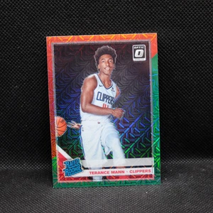 Terance Mann Donruss Optic Rated Rookie Choice 2019-20 rojo verde Prizm - Imagen 1 de 2
