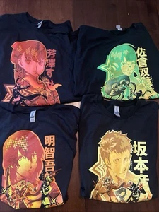 Men’s Anime Lot PERSONA 5 ROYAL Size 3XL Oracle, Violet, Crow, Skull Black - Picture 1 of 9
