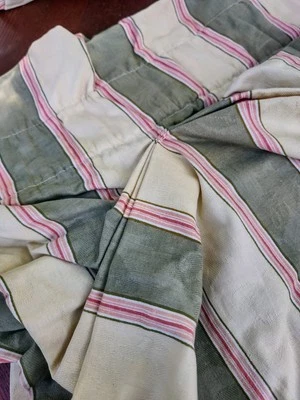 Полосатые зубчатые балдахины Waverly Fairfield (комплект из 2) - зеленые/желтые - Изображение 1 из 3