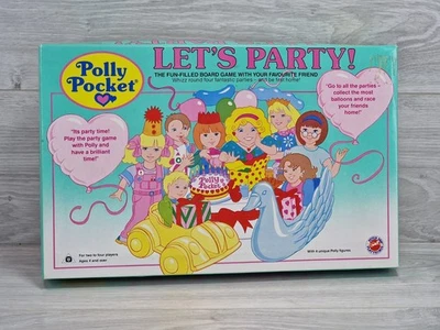 Genuine Vintage 1991 Polly Pocket Lets Party Board Game Rare Peter Pan Plaything - Image 1 of 4