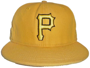 DE COLECCIÓN 00 PITTSBURGH PIRATAS MLB NUEVA ERA LOGOTIPO LISO LANA AJUSTADA SOMBRERO GORRA 7 1/8 - Imagen 1 de 3