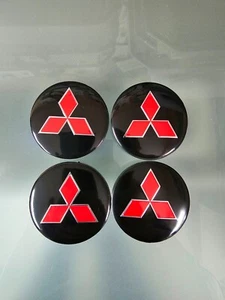 4x Neue Felgenkappen für Mitsubishi neues Design 56mm - Bild 1 von 3