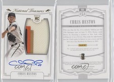 2015 National Treasures Material Signatures Gold /15 Chris Heston Rookie Auto RC