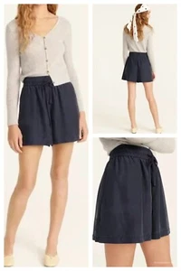 J. Crew Damen Shorts Gr. XS dunkelblau Pull On Mercantile 100% sandgewaschene Seide - Bild 1 von 10