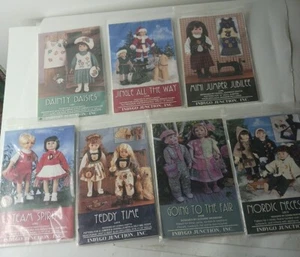 Lot of 7 Indygo Junction Doll 17" 18" 19" Clothes Sewing Patterns - Picture 1 of 16