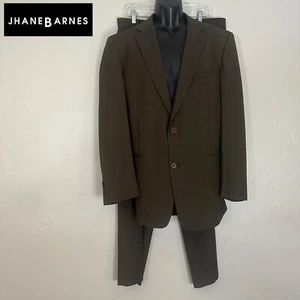 Jhane Barnes Full Suit 42R Pants 36" waist 31" inseam Gently worn 100% wool - Picture 1 of 7