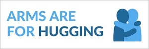 Arms Are for Hugging Vinyl Bumper Sticker Decal for Cars Laptop Bottle Peace - Picture 1 of 1