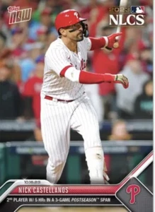 2023 MLB TOPPS NOW® 1009 NICK CASTELLANOS NLCS 5 HRs Phillies 1151 PR - Picture 1 of 2