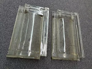 Glasdachziegel 2x Schindel Frankfurter Pfanne 23,5 x41 cm Dachpfannen GLAS - Bild 1 von 15
