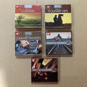 NEW & SEALED CD LOT: Best of Country Hits/Favorites - 5 Compilations / 13 CDs - Imagen 1 de 12