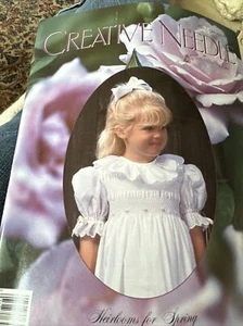 Creative Needle Mar April 1998 Free Patterns Smocking Embroidery - Picture 1 of 8