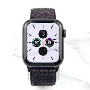 Apple Watch Series SE 44mm Space Gray Aluminum with Black Loop (GPS) - Picture 1 of 6
