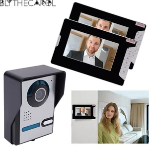 2pcs 7-inch Tft Lcd Screen Doorbell Set Ultra-clear Camera Apartments Wall Mount - Afbeelding 1 van 23