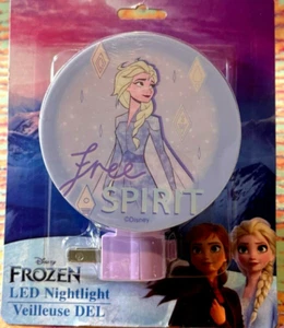Disney Frozen Elsa "Free Spirit" LED Night Light Safe & Fun Free Shipping! NEW! - Picture 1 of 2