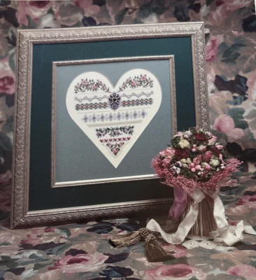 Vtg Rare Just Nan EBONY ROSE Cross Stitch 1995 Pattern only - Image 1 of 2