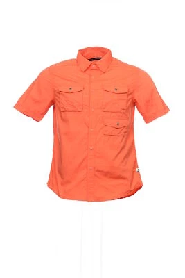 Camisa deportiva con botones naranja Sean John nueva con etiquetas S $58 Foto 1 de 4