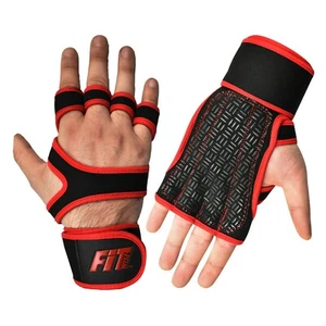 Workout Gloves Men Wrist Support Weight Lifting Body Fitness Training Gym Straps - Picture 1 of 9