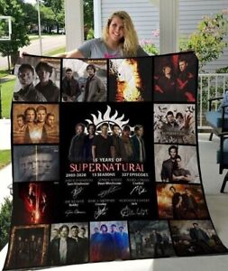 Supernatural All Quilt Blanket, Gift for Movie Fan Lovers