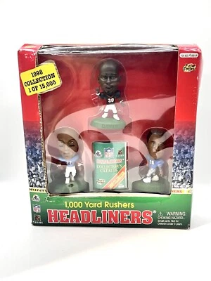 Figura Corinthian Headliners 1998 NFL 1000 yardas Rushers Sanders/Davis/George Foto 1 de 4