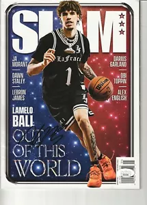 BOLA LAMELO FIRMADA autógrafo REVISTA SLAM BALONCESTO JSA Charlotte AVISPONES - Imagen 1 de 1