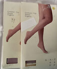 A New Day  Sheer Hosiery S/M BlackBerry Cream  Panty Hose New See Pix