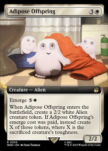 Adipose Offspring ( you choose variant ) Universe Beyond: Doctor Who - MTG