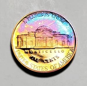 TONED 2001 S  JEFFERSON NICKEL PROOF UNC #C5867 - Picture 1 of 2