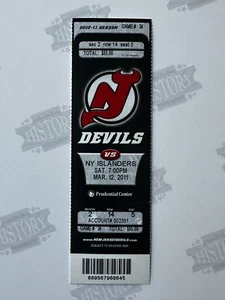 2011 New York Islanders at New Jersey Devils Ticket 3/12/11 John Tavares Goal - Picture 1 of 1