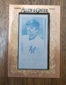 2020 Topps Allen & Ginter Reggie Jackson Framed Printing Plate 1/1 Yankees - Picture 1 of 2