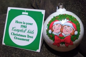 Campbells Soup Kids Sammler 1981 Weihnachtsschmuck Vintage 44 Jahre alt ANSEHEN! - Bild 1 von 8
