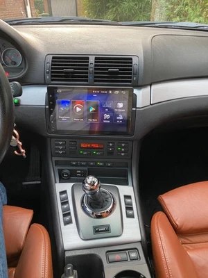 4+64G 8-core Android Auto Carplay Stereo Radio FM For BMW 3 Series E46 1999-2005 - Image 1 of 4