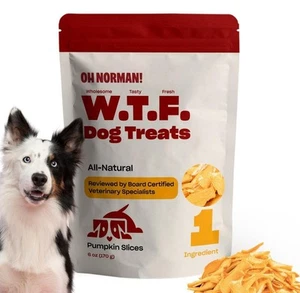 Single Ingredient Pumpkin Dog Treats - Grain-Free, Human-Grade - Picture 1 of 4