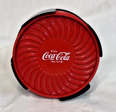 VINTAGE PLASTIC COCA-COLA COASTERS - BOTTLING CO. SARDIS, MISS. - Image 1 of 3