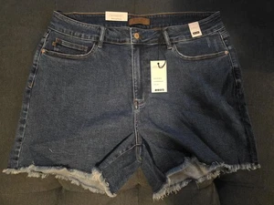 Judy Blue JB150176 High waist Shorts Blue Size 4XL - Picture 1 of 7