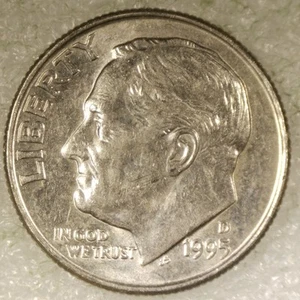 1995-D 10C Full Band (FB) Circulated - Picture 1 of 3