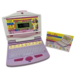 2001 Barbie B-Book Laptop 50 Game Educational Toy Tested Works Manual - Picture 1 of 24