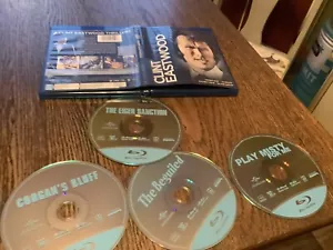 Clint Eastwood: American Icon Collection Used Blu-ray 4 Films Free USA Shipping - Foto 1 di 1
