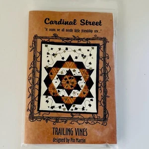 TRAILING VINES Quilt Pattern by Pix Martin Cardinal Street (2000) 93" x 111" - Picture 1 of 3