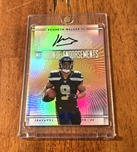 2022 Panini Illusions - Kenneth Walker - Rookie Endorsement - RC! AUTO! #d \199 - Picture 1 of 6