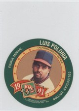 1991 King-B Collector's Edition Discs Luis Polonia #10
