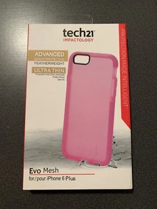 New Tech21 Impactology Evo Mesh Case Apple iPhone 6 Plus Pink - Picture 1 of 2