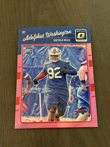 2016 Donruss Optic Rookies Pink Parallel #102 ADOLPHUS WASHINGTON Rookie Card RC - Picture 1 of 2