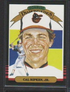 2005 DONRUSS DIAMOND KINGS REPRINT INSERT #7 CAL RIPKEN JR SP #/1985