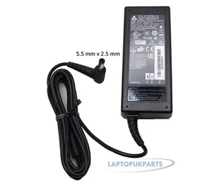 GENUINE DELTA TOSHIBA SATELLITE PRO C660-167 LAPTOP 65W AC ADAPTER POWER CHARGER - Picture 1 of 5