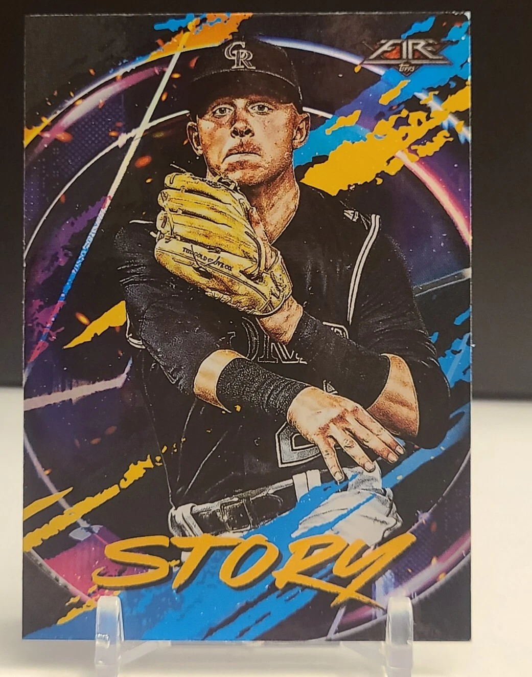 2020 Topps Fire Trevor Story Onyx SSP #34 Print Run ~21ish