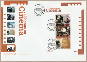 PORTUGAL CINEMA FDC 1996 Minisheet LARGE COVER - Picture 1 of 1