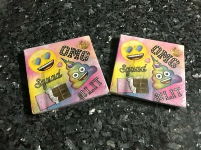 EMOJI OMG Squad #LIT Napkins 16 CT/PK 2-Ply Birthday Party Pack Lot of 2 - Image 1 of 2