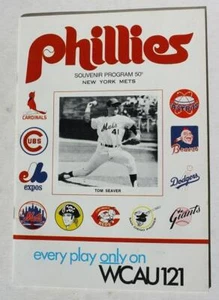 1970 Philadelphia Phillies New York Mets Unscored Baseball Program Tom Seaver -- - Picture 1 of 1