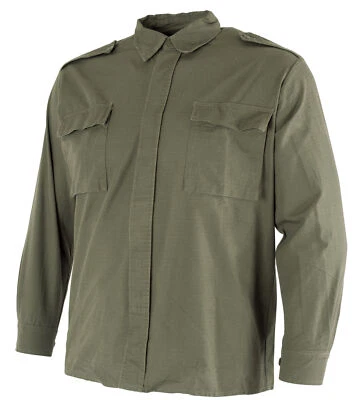 Authentic Croatian Army Surplus Shirt Vintage Style RipStop Fabric 1980s  - Image 1 of 3