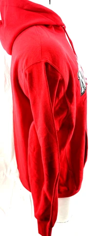 NEW NC State Wolfpack Champion Red LS Hooded Pullover Sweatshirt Mens L Cover